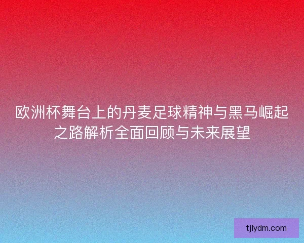欧洲杯舞台上的丹麦足球精神与黑马崛起之路解析全面回顾与未来展望